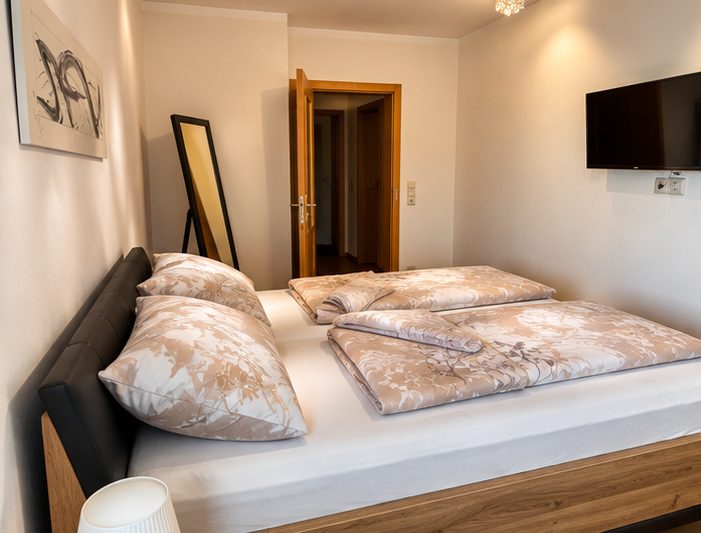 Schlafzimmer der Ferienwohnung in Saalfelden